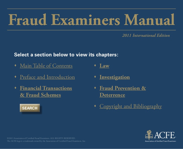 Fraud examiner manual 2017 download